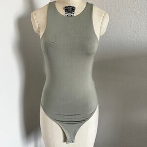 Express Sage Green Tank Bodysuit